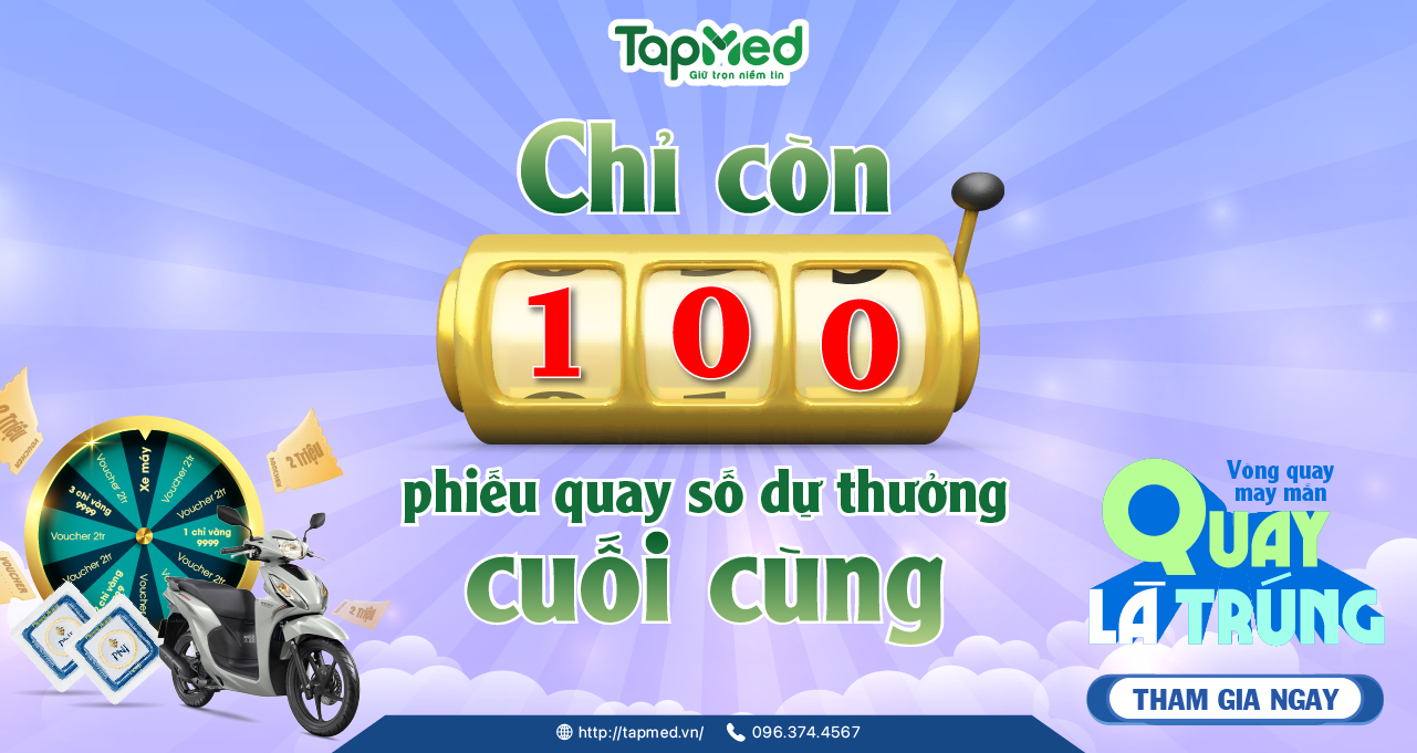 🎉 CƠ HỘI CUỐI CÙNG ĐỂ TRÚNG THƯỞNG LỚN CÙNG TAPMED! 🎉