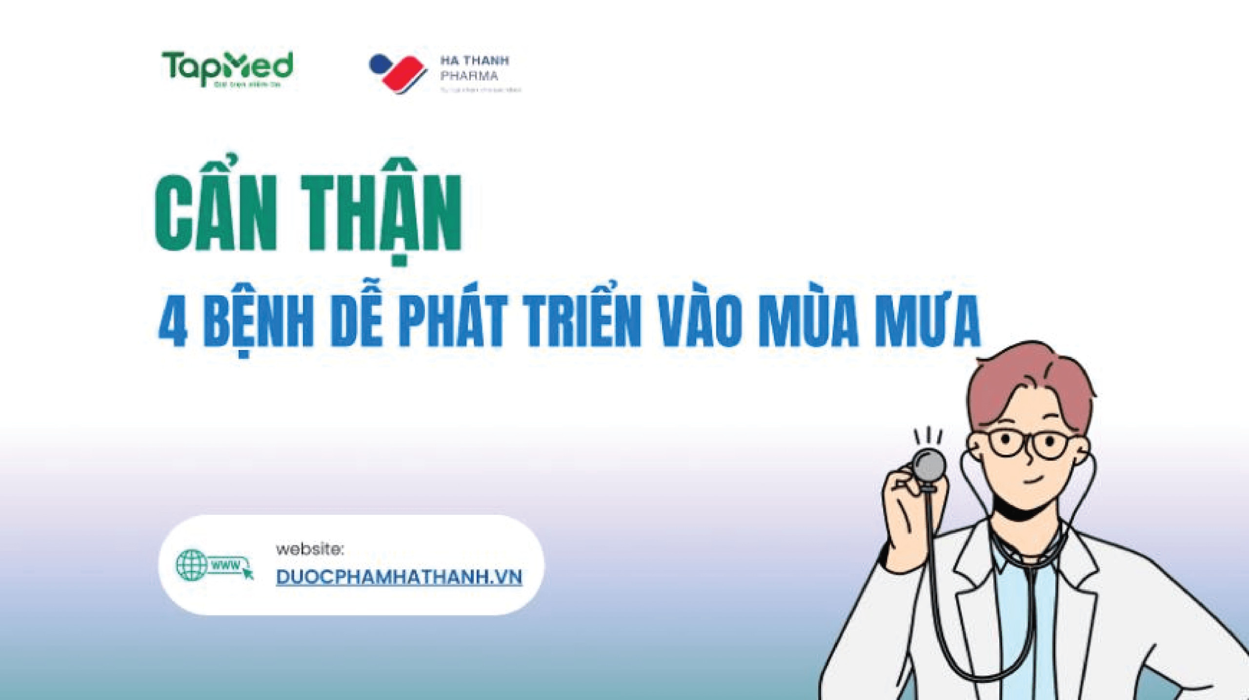 4 BỆNH DỄ PHÁT TRIỂN VÀO MÙA MƯA