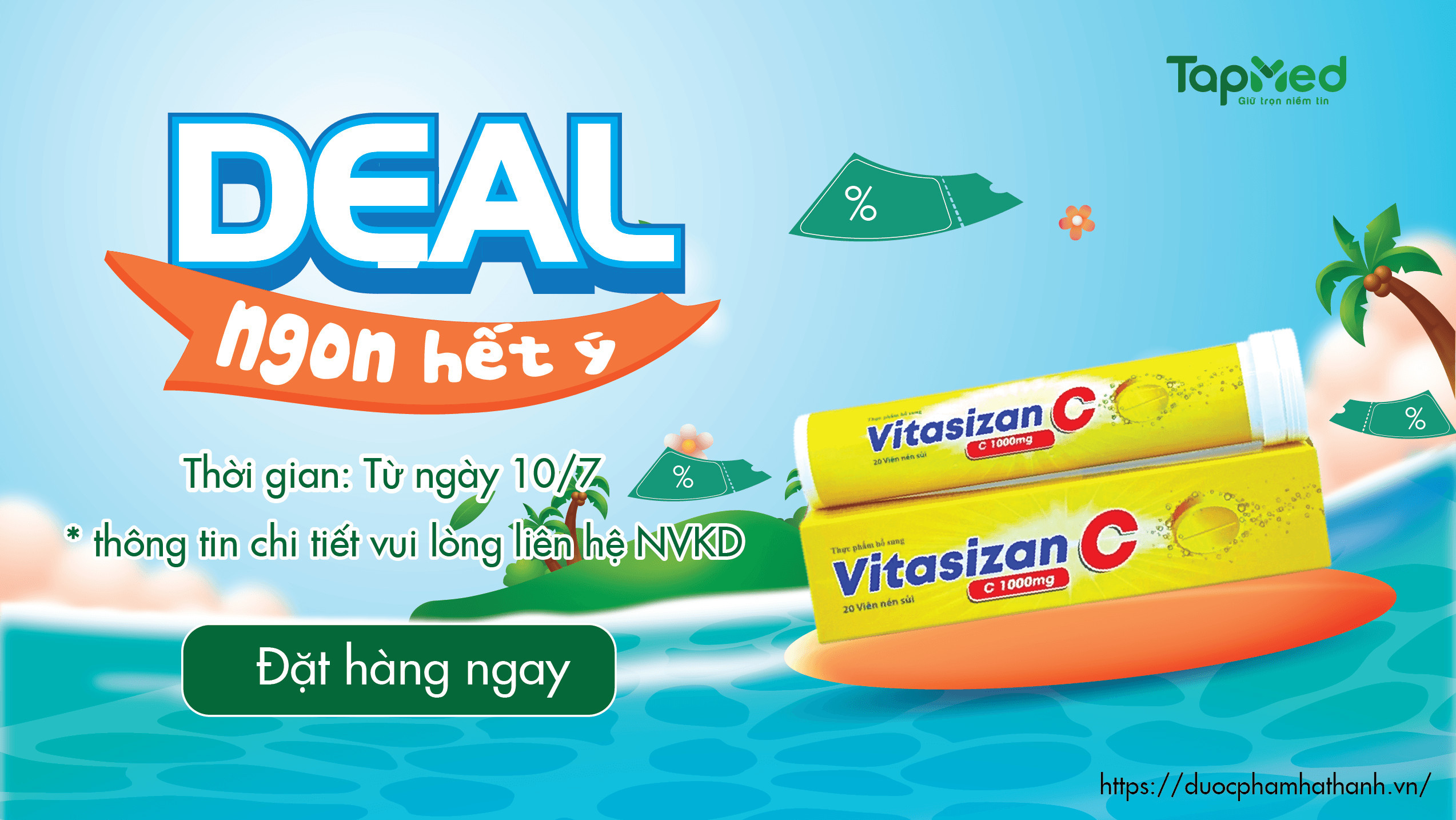 "🎉💊 DEAL NGON HẾT Ý - TẶNG VITASIZAN 1000mg 💊🎉